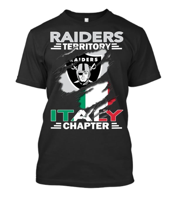 Raiders Territory Italy Chapter Flag Emblem T-Shirt