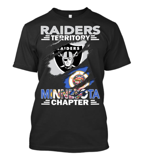 Raiders Territory Minnesota Chapter Football Fan T-Shirt