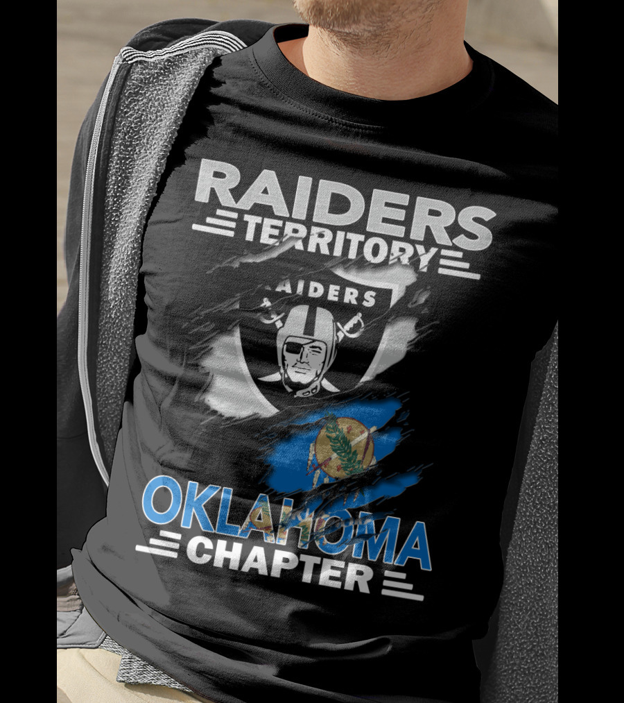 Raiders Territory Oklahoma Chapter Raiders Logo Oklahoma Flag T-Shirt