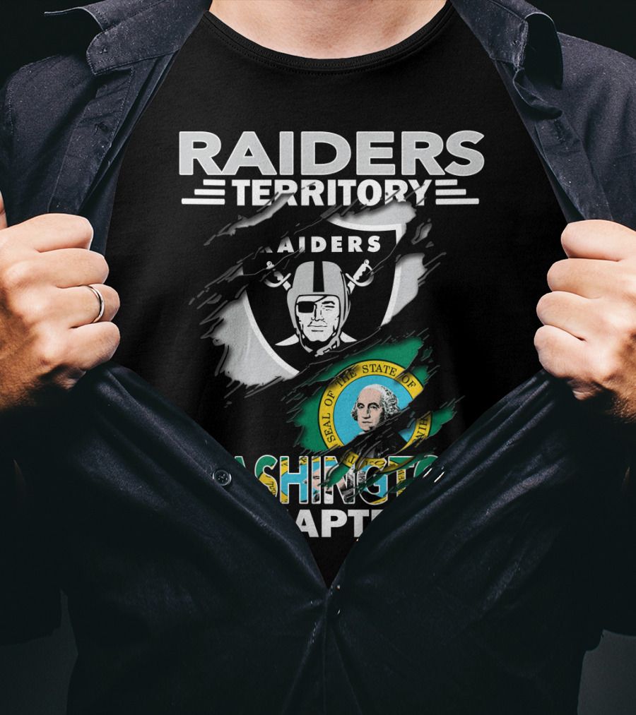 Raiders Territory Washington Chapter Raiders Seal Of The State Of Washington T-Shirt