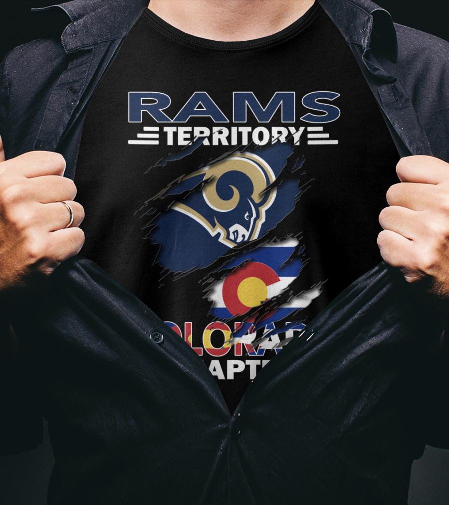 Rams Territory Colorado Chapter Flag Integration T-Shirt