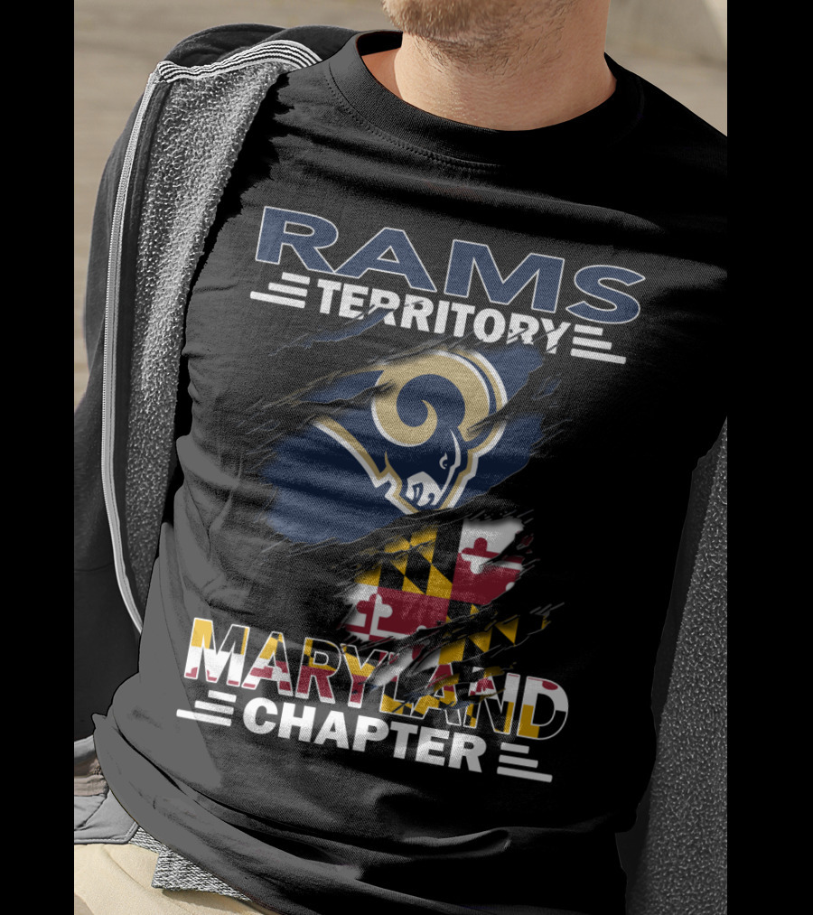 Rams Territory Maryland Chapter NFL Team Fan Club T-Shirt