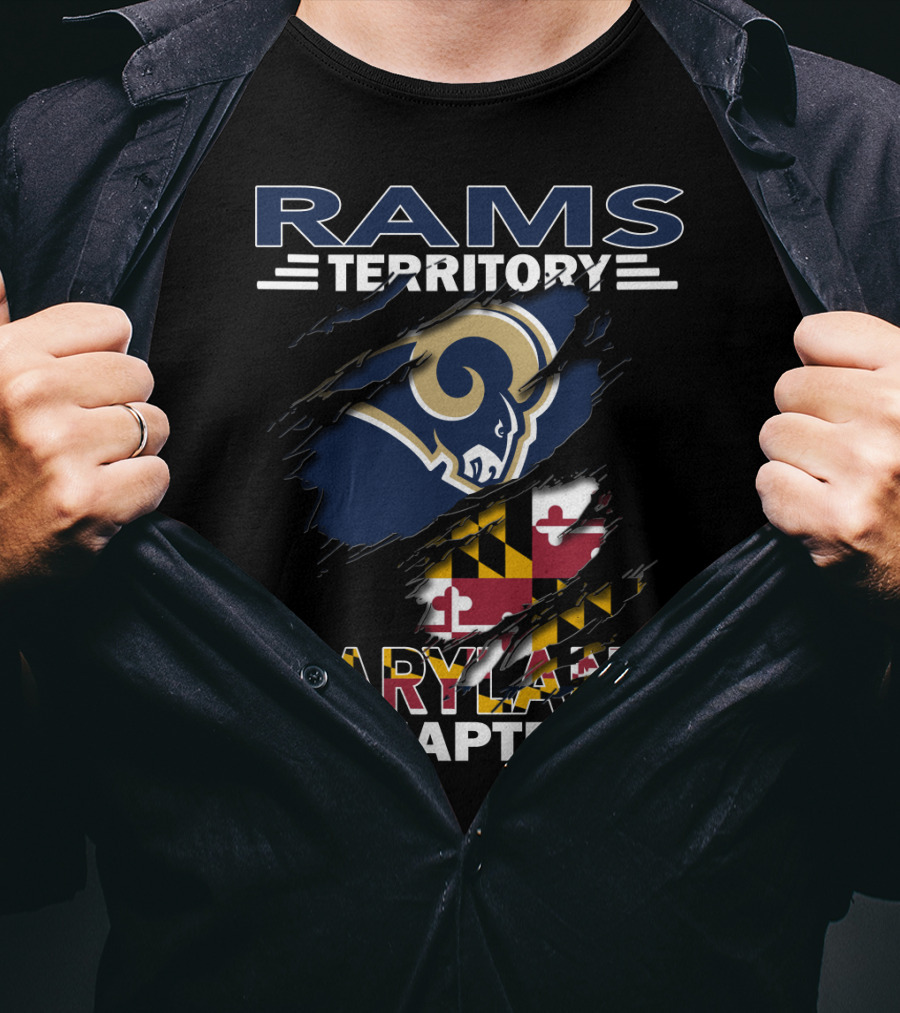 Rams Territory Maryland Chapter NFL Team Fan Club T-Shirt