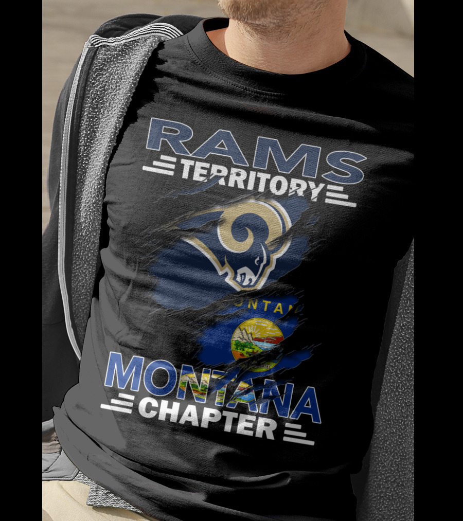 Rams Territory Montana Chapter NFL Team Fans T-Shirt