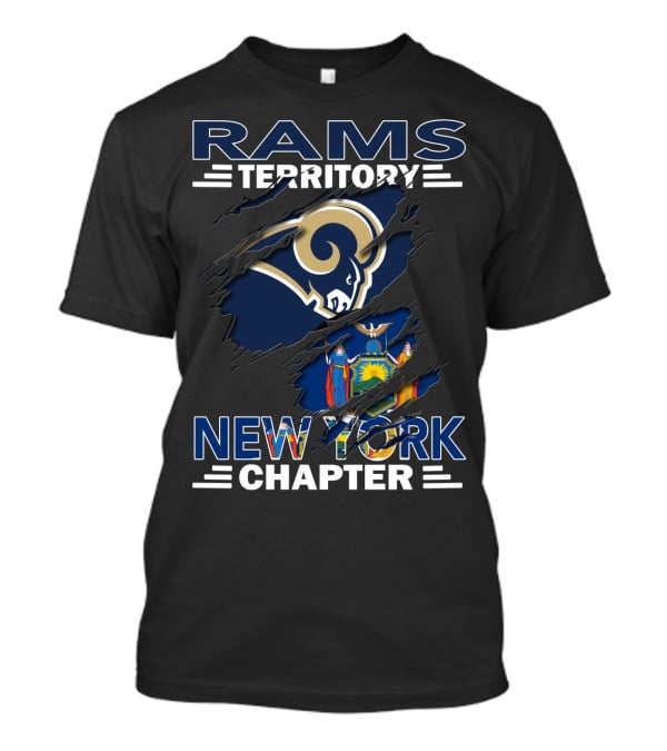 Rams Territory New York Chapter State Pride Fan Gear T-Shirt