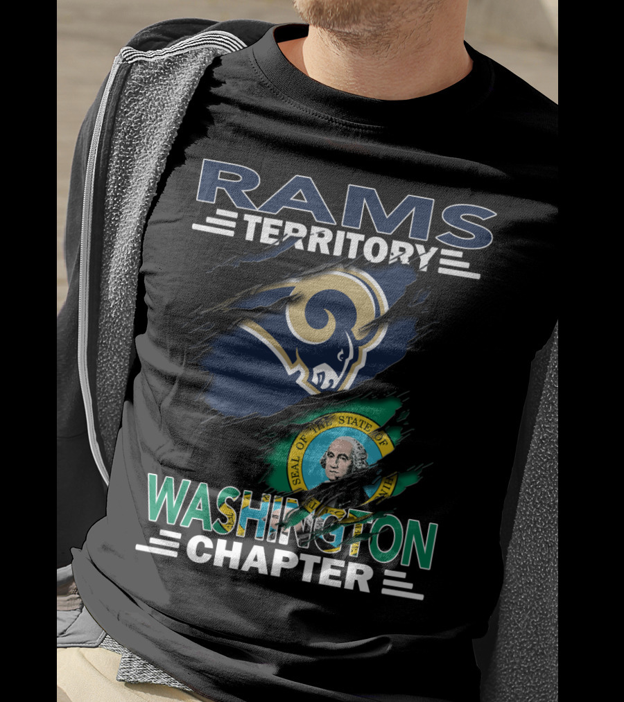 Rams Territory Washington Chapter Seal Of The State Of Washington And Rams T-Shirt