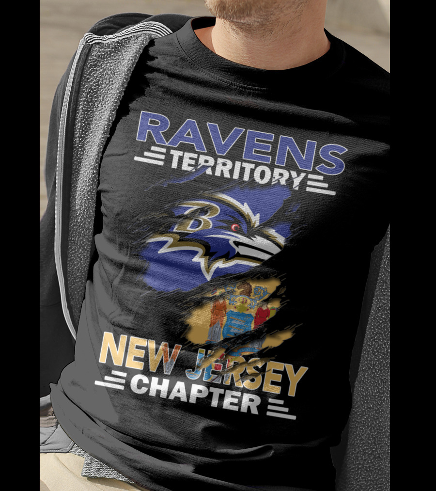 Ravens Territory New Jersey Chapter NFL Fan Community Cleaved T-Shirt