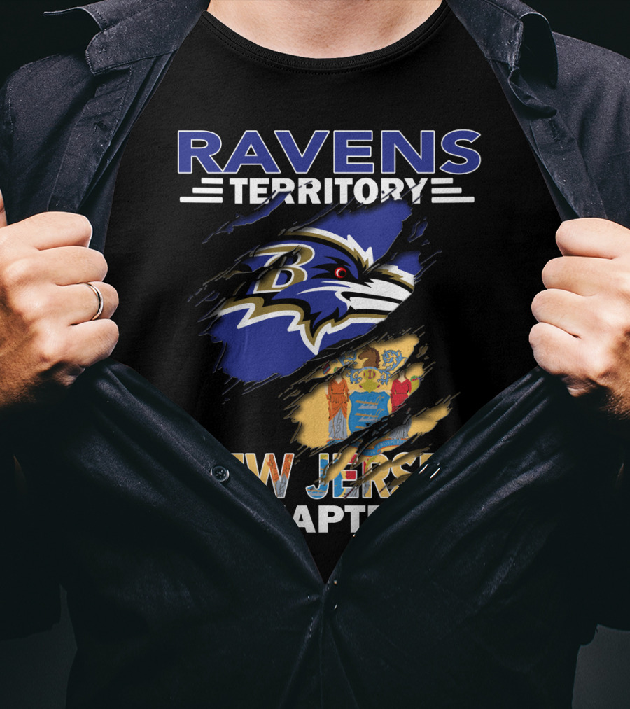 Ravens Territory New Jersey Chapter NFL Fan Community Cleaved T-Shirt