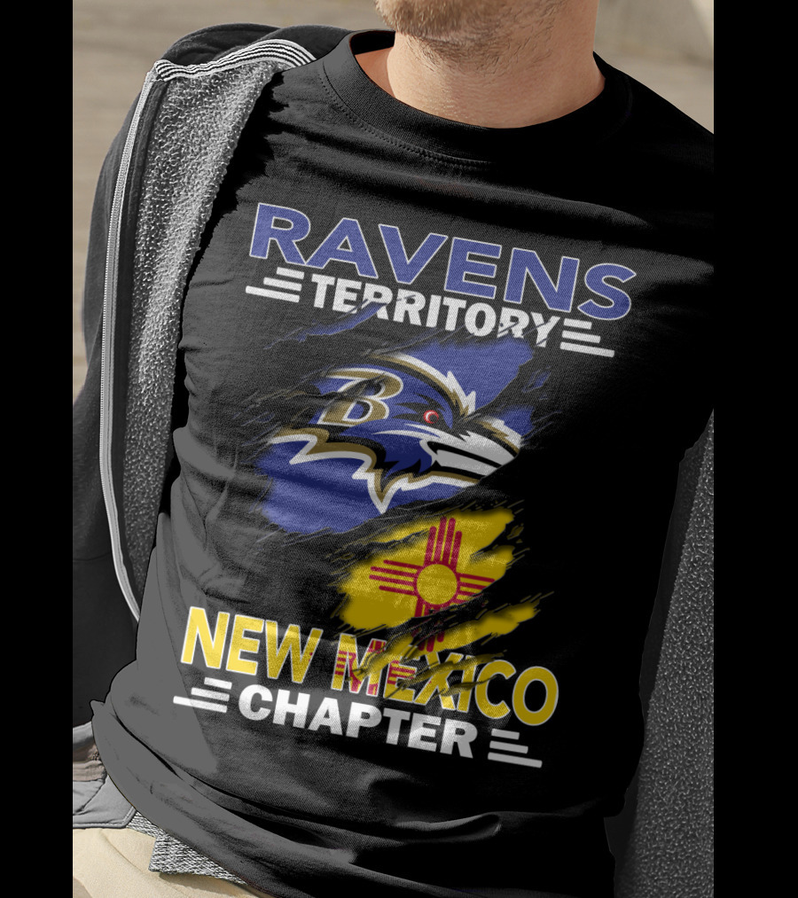 Ravens Territory New Mexico Chapter Baltimore Ravens Fan Club T-Shirt