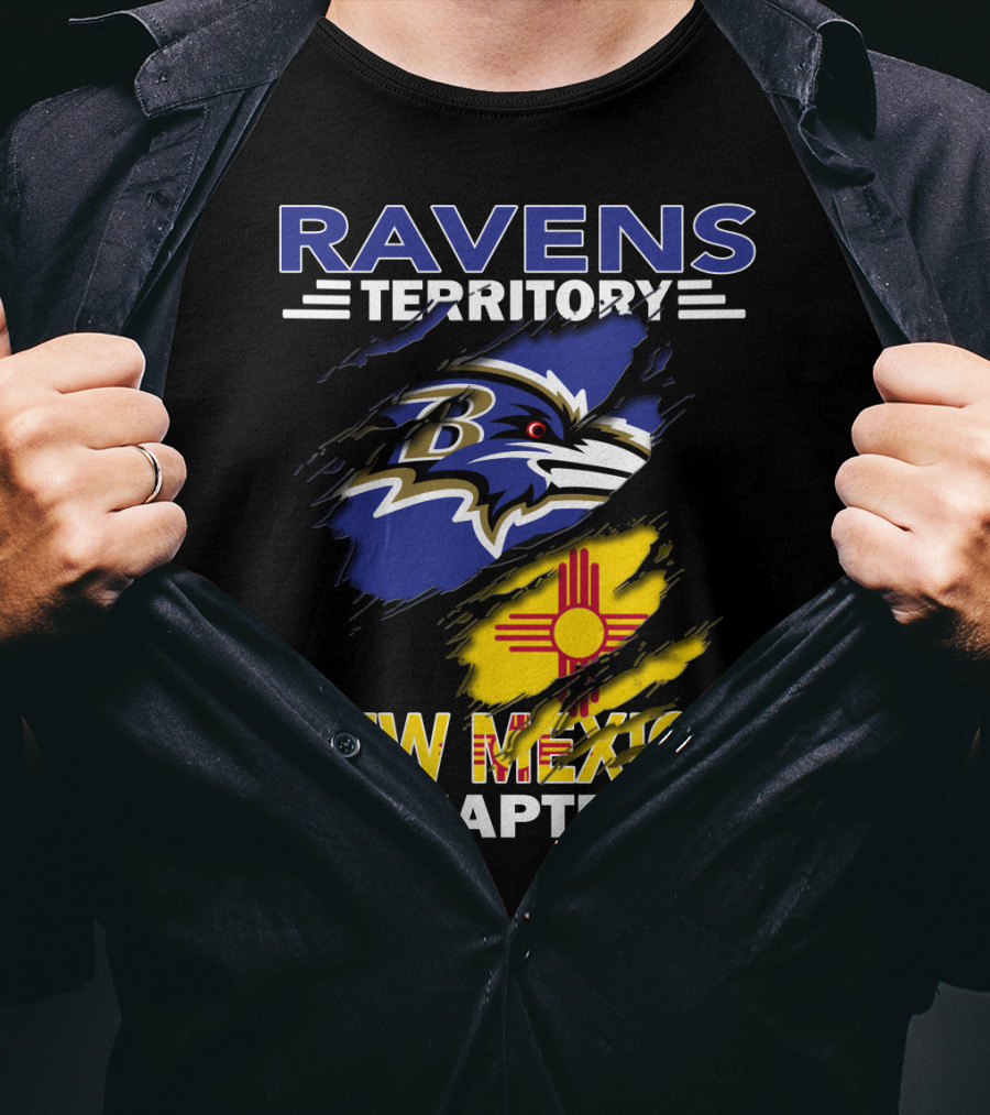 Ravens Territory New Mexico Chapter Baltimore Ravens Fan Club T-Shirt