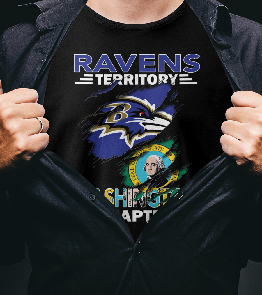Ravens Territory Washington Chapter Seal Of The State Of Washington T-Shirt