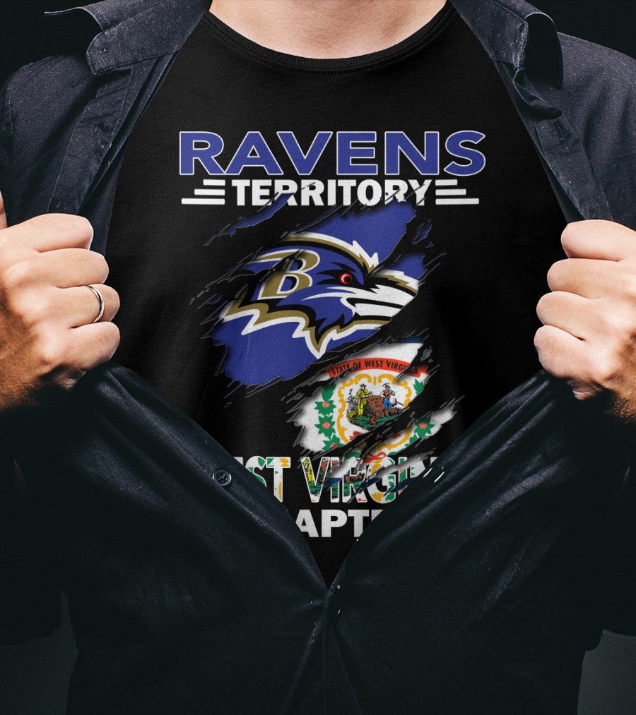 Ravens Territory West Virginia Chapter State Of West Virginia Ravens T-Shirt