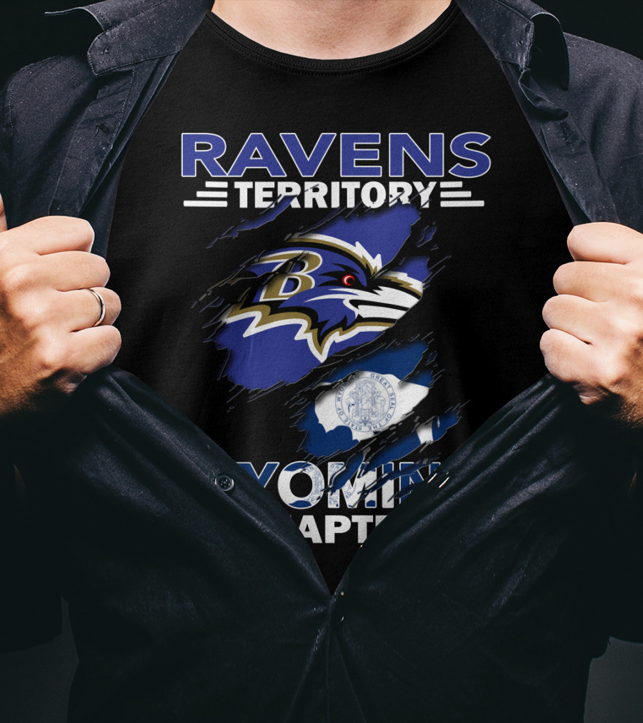 Ravens Territory Wyoming Chapter NFL Football Fan T-Shirt