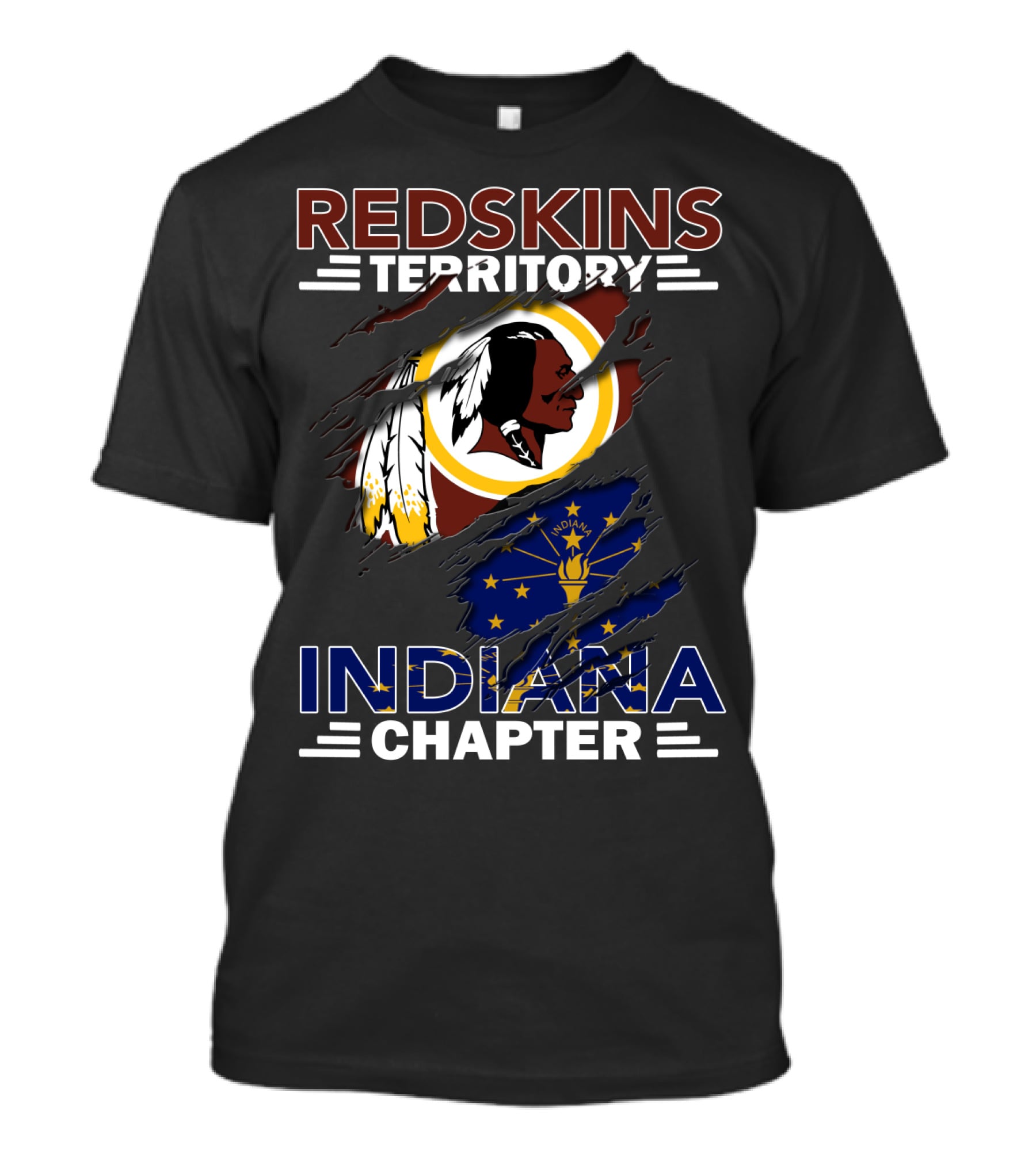 Redskins Territory Indiana Chapter Nfl Fan Community Banner T-Shirt