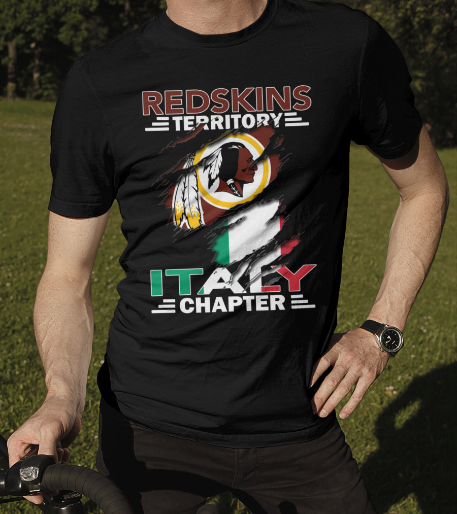 Redskins Territory Italy Chapter Flag T-Shirt