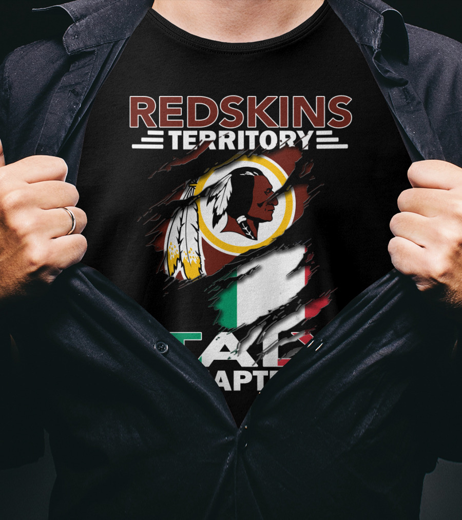 Redskins Territory Italy Chapter Flag T-Shirt