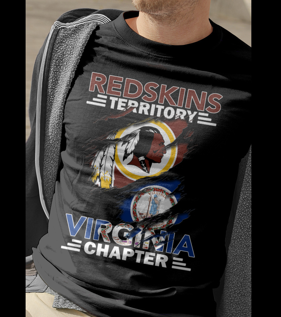 Redskins Territory Virginia Chapter Flag T-Shirt