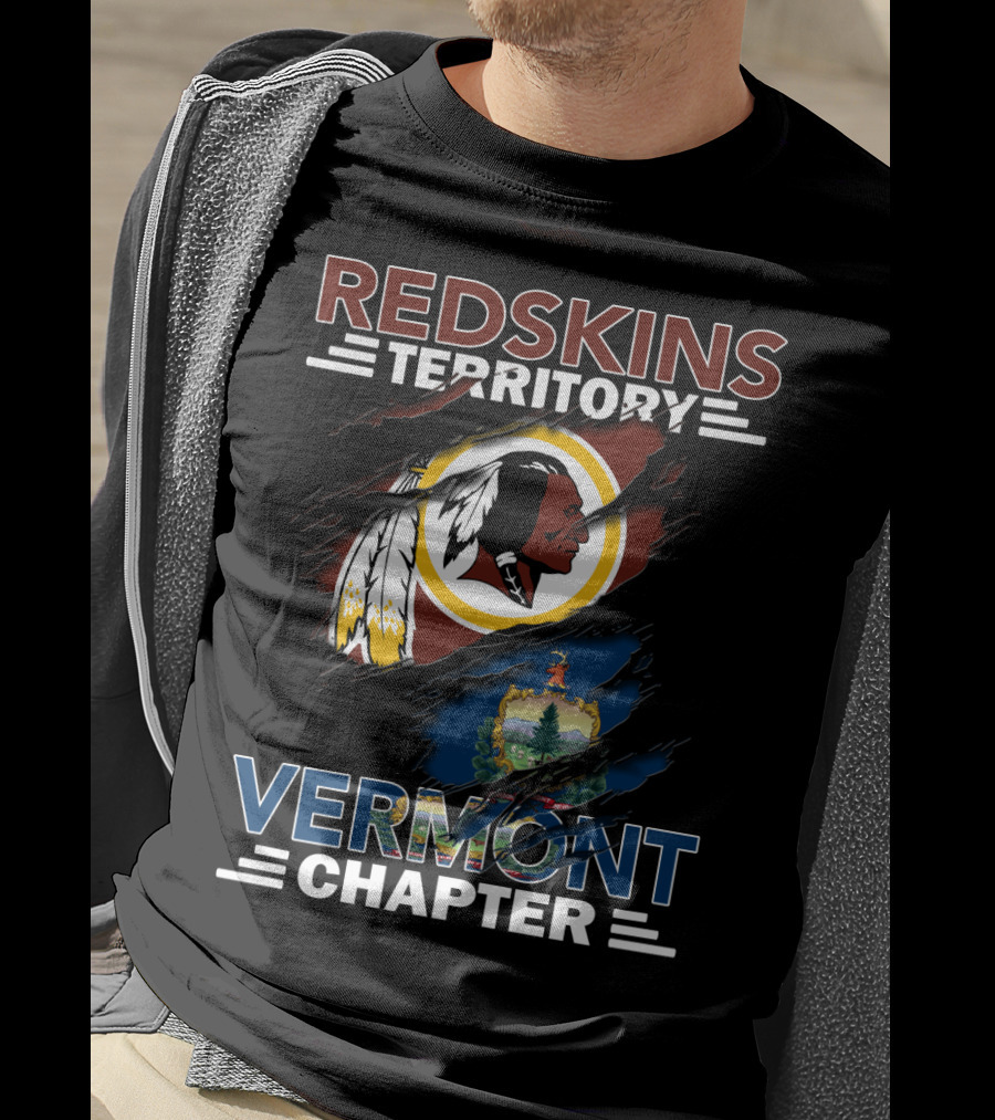 Redskins Territory Vermont Chapter Washington Football Team Logo Elements T-Shirt
