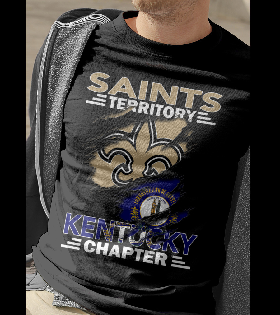Saints Territory Kentucky Chapter Commonwealth Of Kentucky Fleur-de-Lis T-Shirt