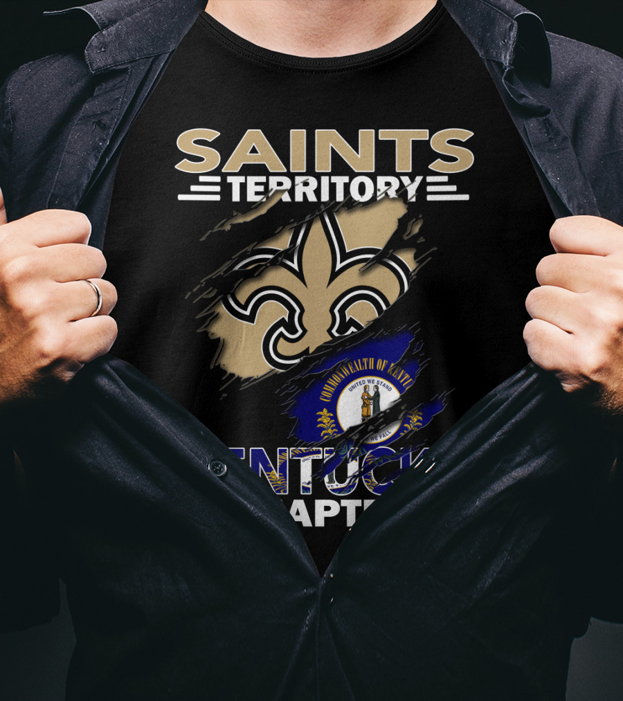Saints Territory Kentucky Chapter Commonwealth Of Kentucky Fleur-de-Lis T-Shirt