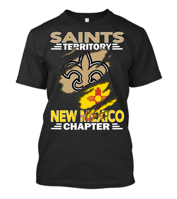 Saints Territory New Mexico Chapter Fleur-de-lis And Zia T-Shirt