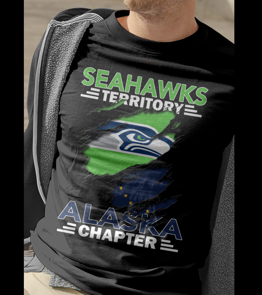 Seahawks Territory Alaska Chapter Flag T-Shirt