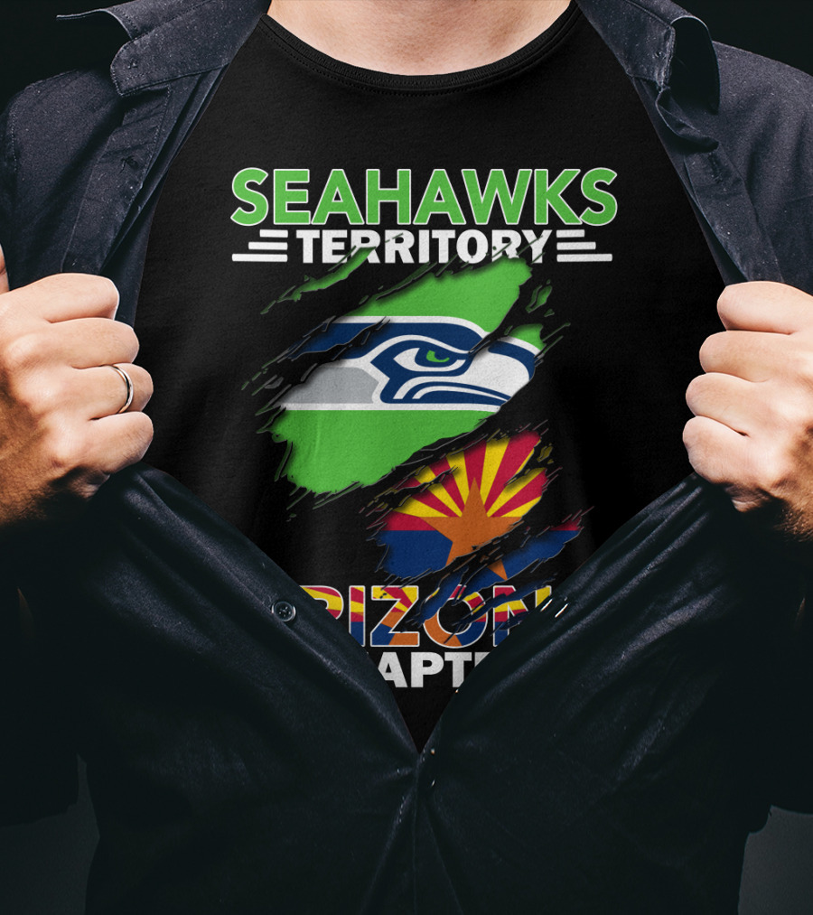 Seahawks Territory Arizona Chapter Flag T-Shirt