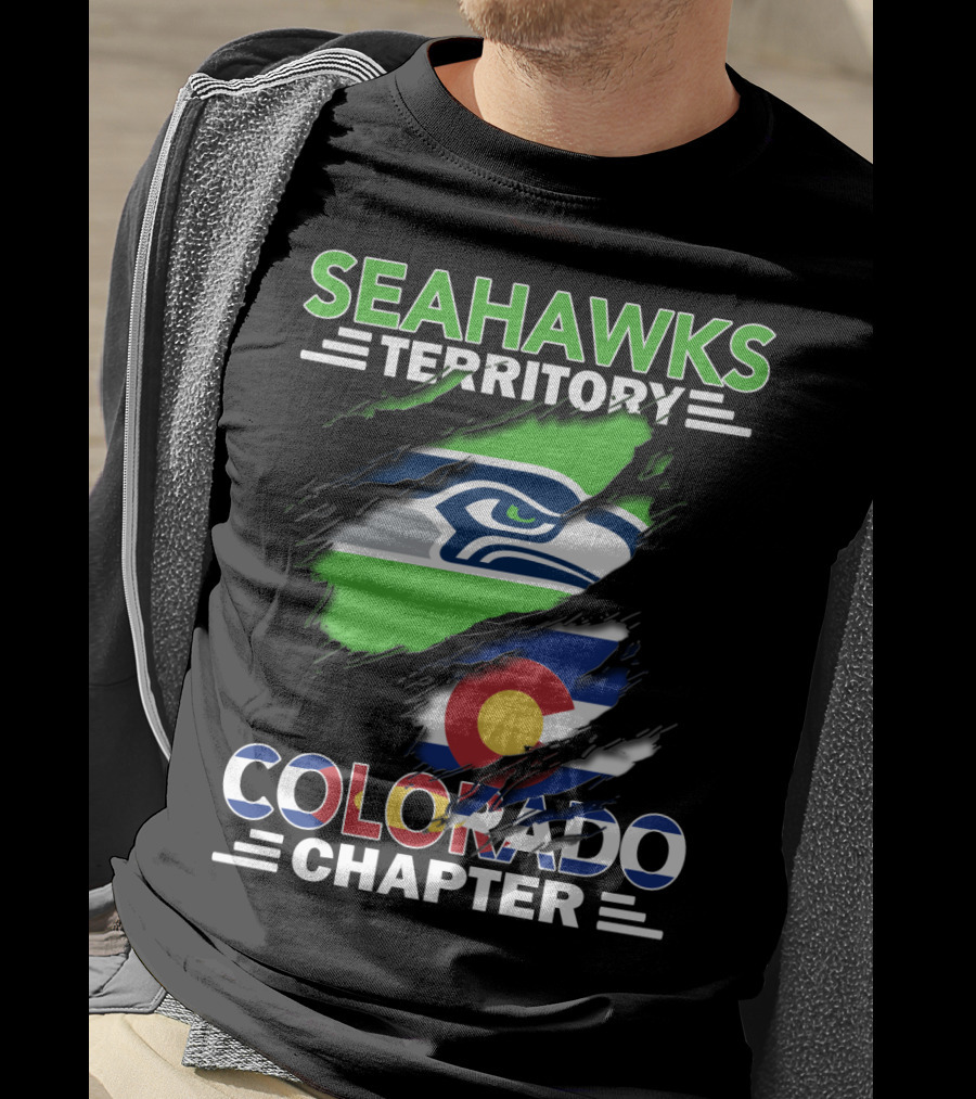 Seahawks Territory Colorado Chapter Flag T-Shirt