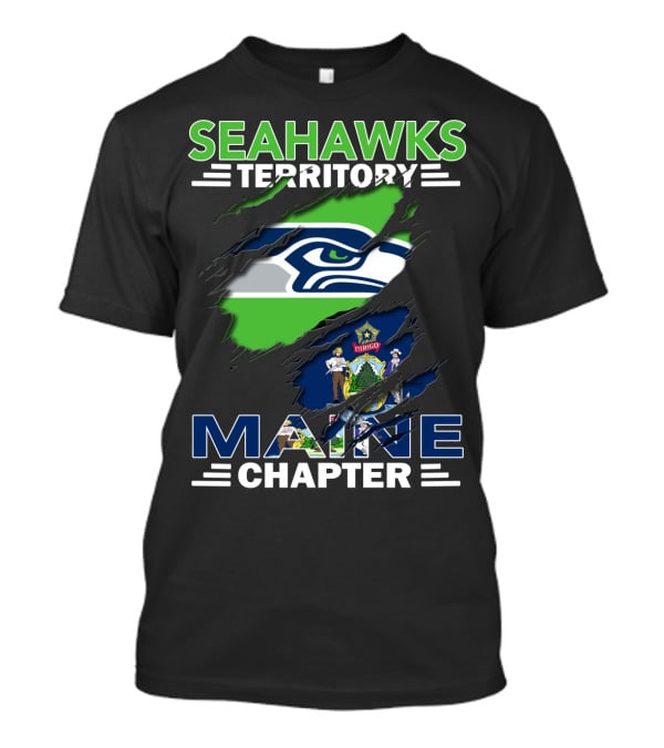 Seahawks Territory Maine Chapter Seattle Football Fan Club T-Shirt