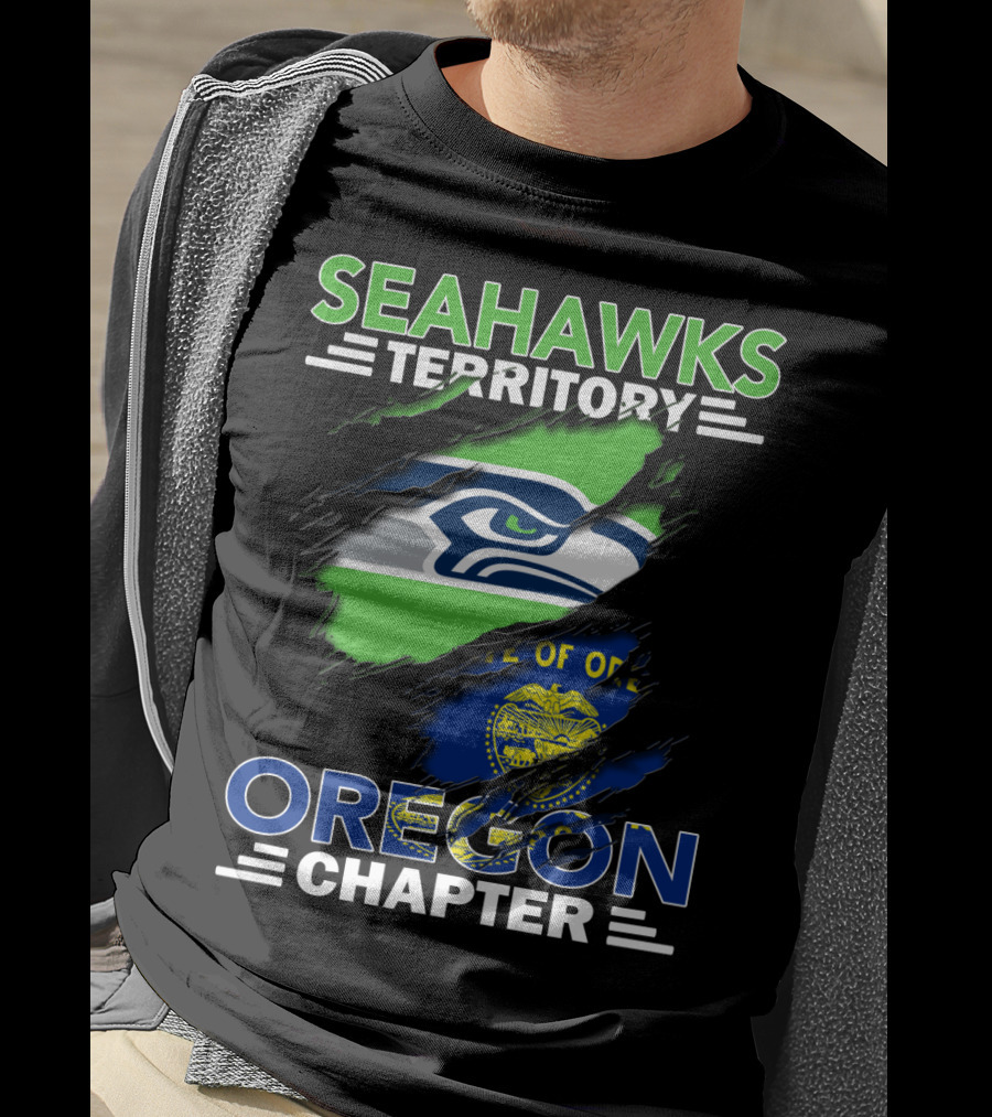 Seahawks Territory Oregon Chapter Rip Through State Pride T-Shirt