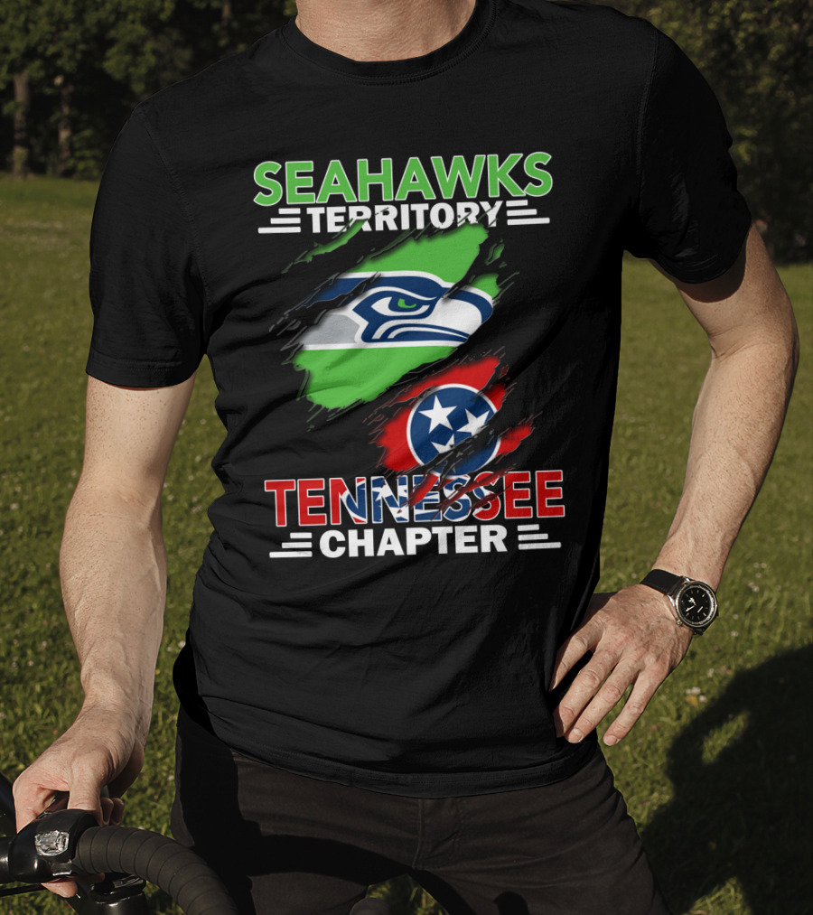 Seahawks Territory Tennessee Chapter Hidden Logos Banner T-Shirt