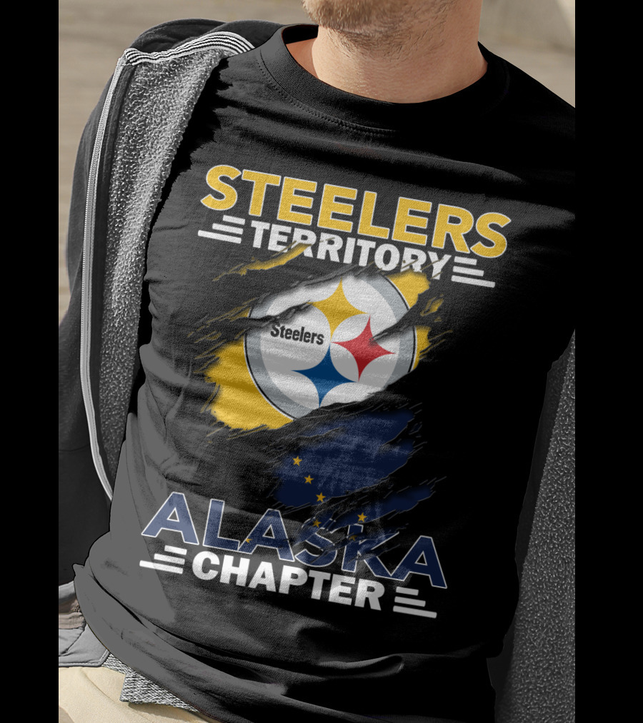 Steelers Territory Alaska Chapter Stars And Flag T-Shirt