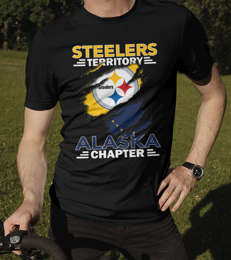 Steelers Territory Alaska Chapter Stars And Flag T-Shirt
