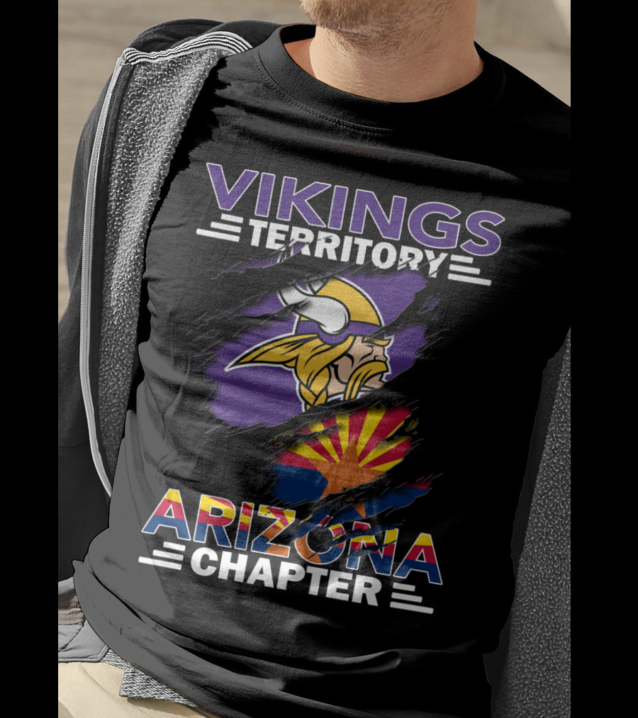 Vikings Territory Arizona Chapter Minnesota Football Fan Club Representation T-Shirt