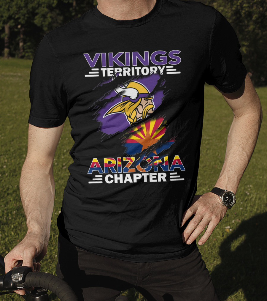 Vikings Territory Arizona Chapter Minnesota Football Fan Club Representation T-Shirt