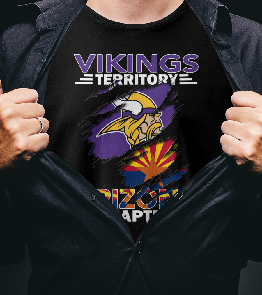 Vikings Territory Arizona Chapter Minnesota Football Fan Club Representation T-Shirt