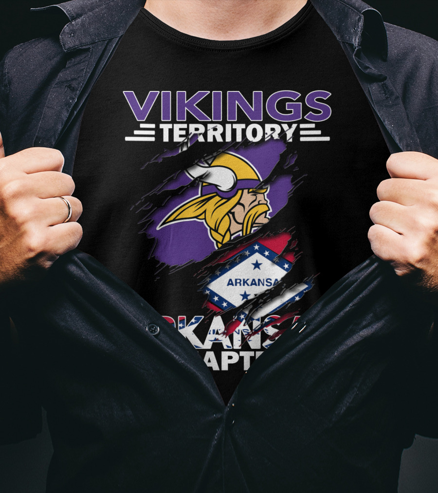 Vikings Territory Arkansas Chapter NFL Fan Group Minnesota T-Shirt