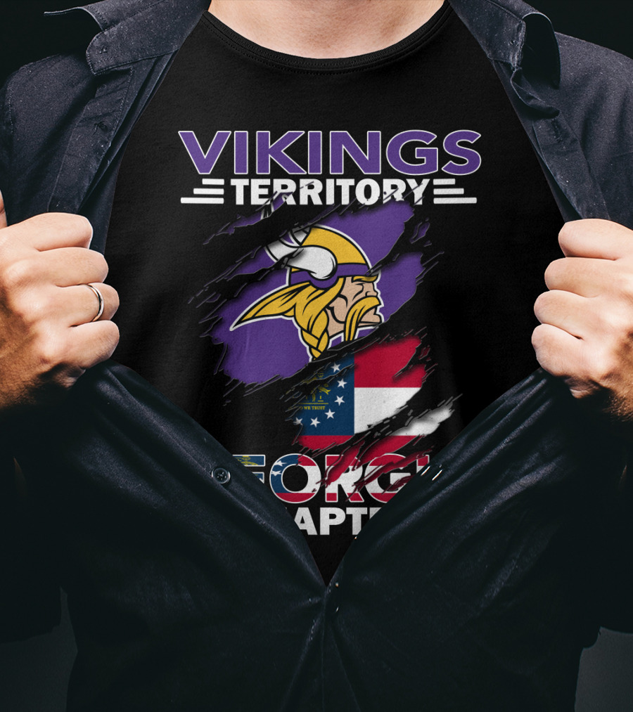 Vikings Territory Georgia Chapter Flag Pride T-Shirt