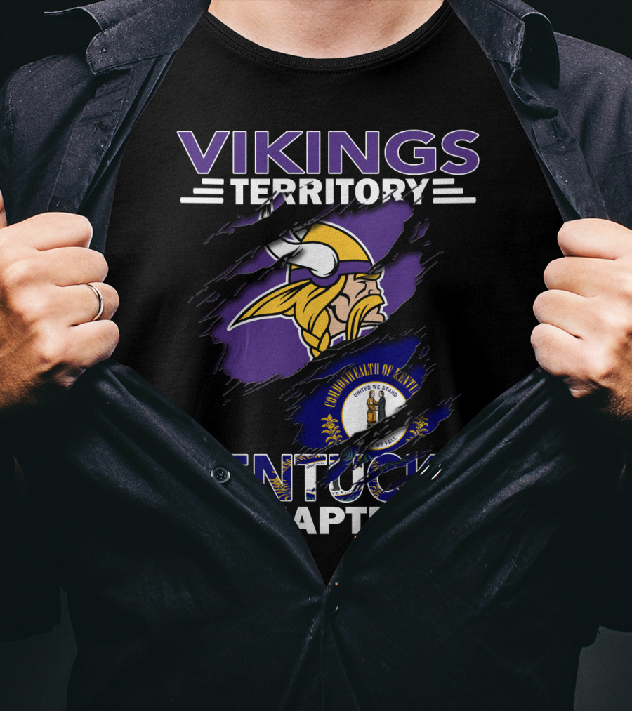 Vikings Territory Kentucky Chapter Commonwealth Of Kentucky Helmet T-Shirt