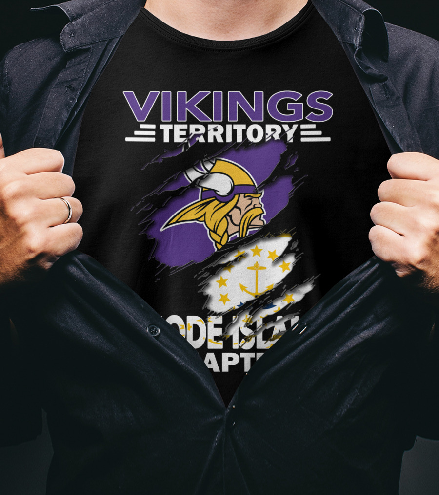 Vikings Territory Rhode Island Chapter Minnesota Football Fan Club T-Shirt