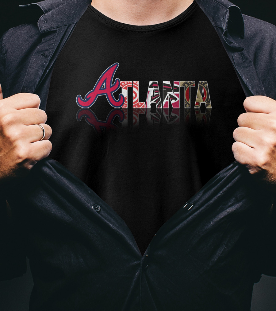 Atlanta Braves Themed City Reflections T-Shirt