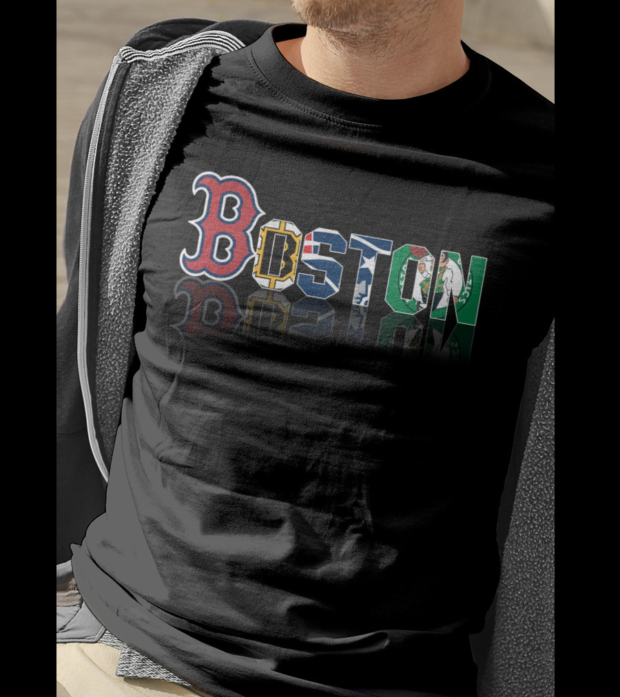 Boston Red Sox Bruins Patriots Celtics City T-Shirt