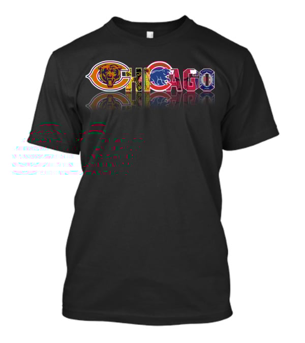 Chicago Bears Blackhawks Cubs Bulls Fire Sports T-Shirt
