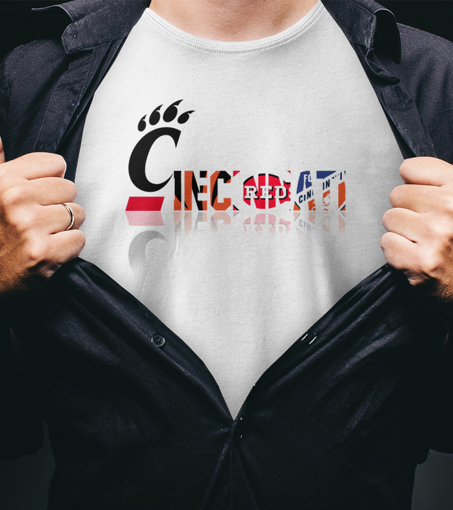 Cincinnati Bearcats Reds Bengals FC Cincinnati T-Shirt