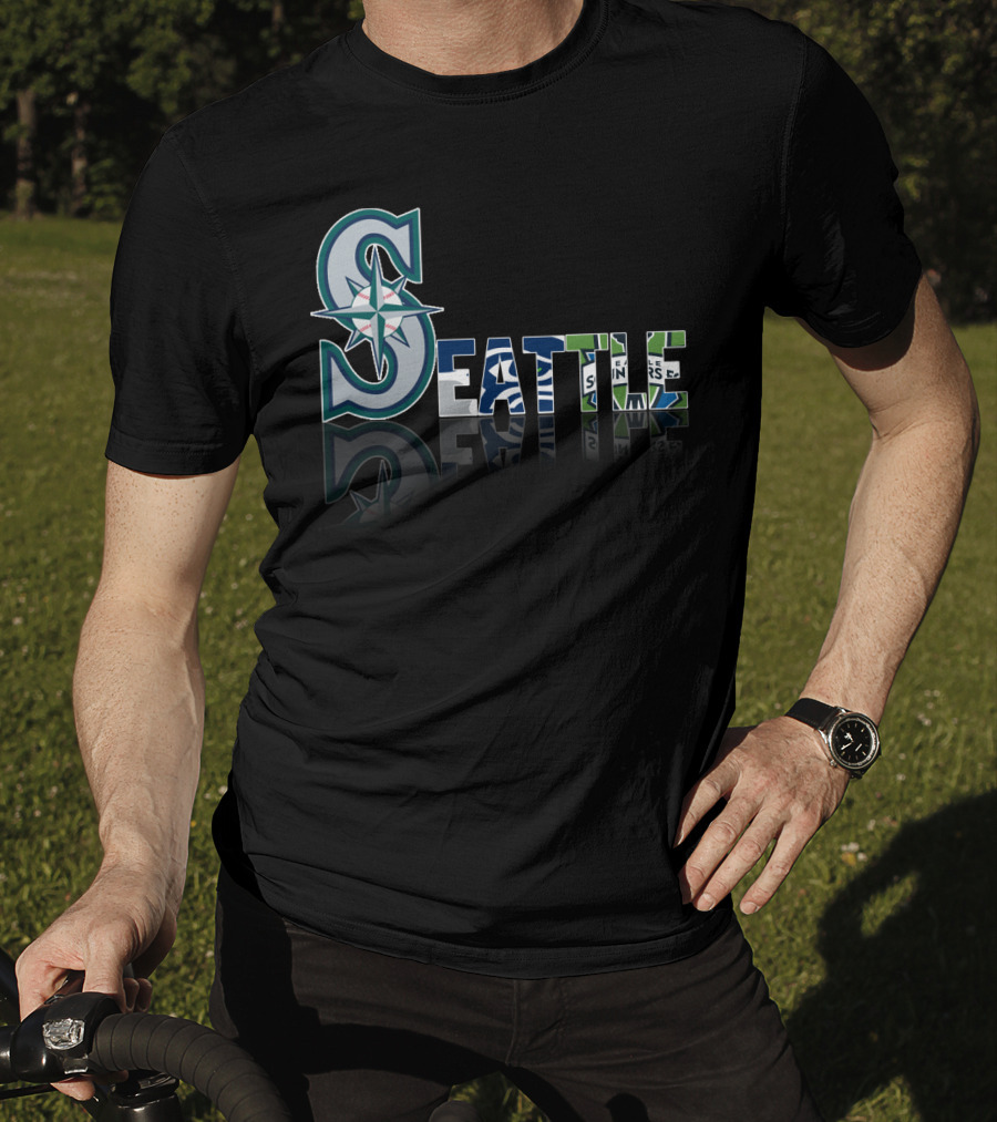 Seattle Mariners Seahawks Sounders City T-Shirt