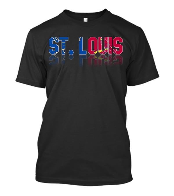 St. Louis Blues Cardinals NHL MLB Reflection T-Shirt
