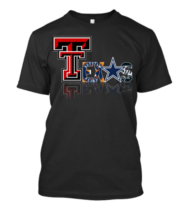 Texas Tech Cowboys Astros Spurs T-Shirt