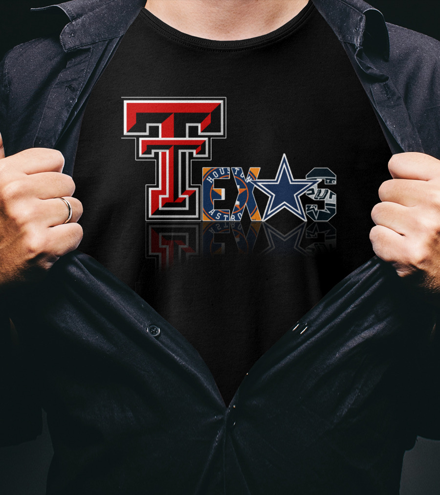 Texas Tech Cowboys Astros Spurs T-Shirt
