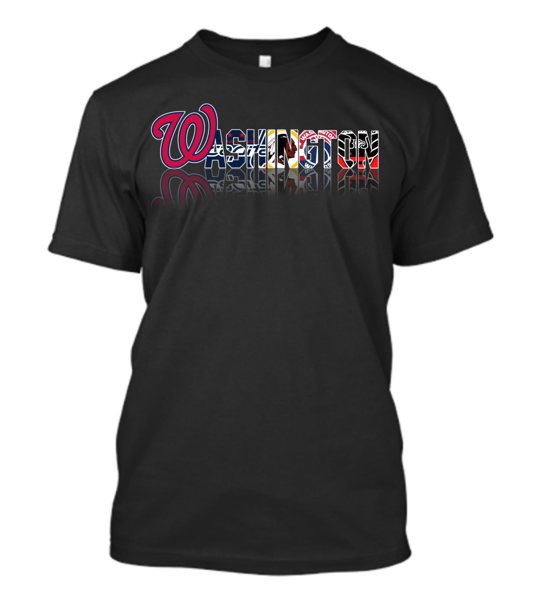 Washington City Nationals Capitals Wizards Redskins United Spirit T-Shirt