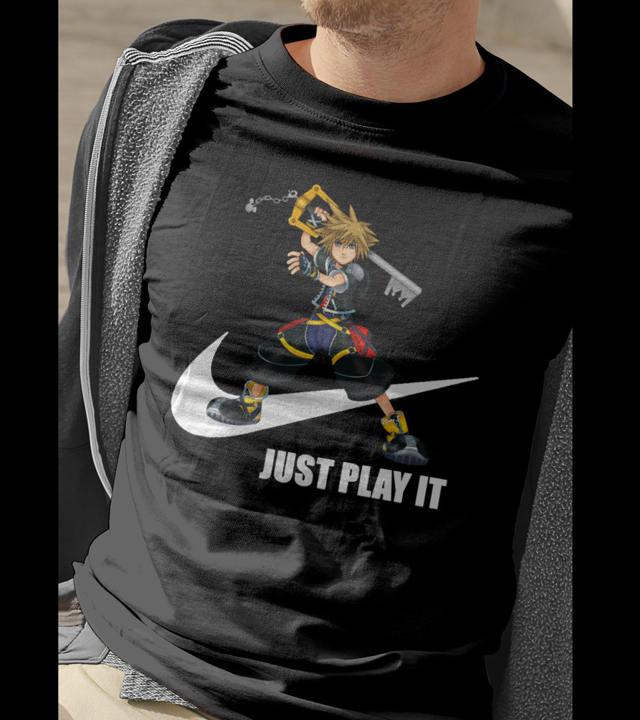 Just Play It Kingdom Hearts Sora Keyblade T-Shirt